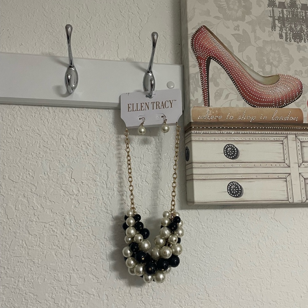 Juego de collar y aretes